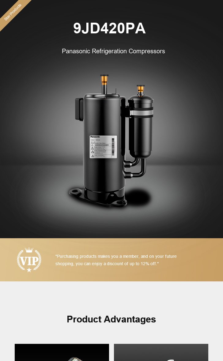 Panasonic Compressor 9JD420PA, technical parameters pdf, structure diagram